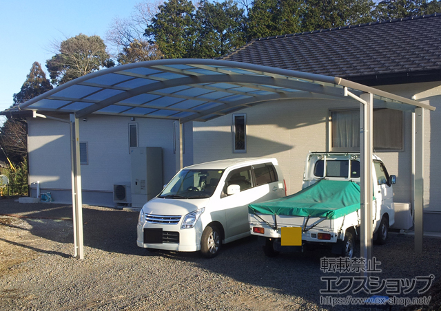 宮崎県小林市ののカーポート レイナツインポートグラン　積雪〜20cm対応 施工例