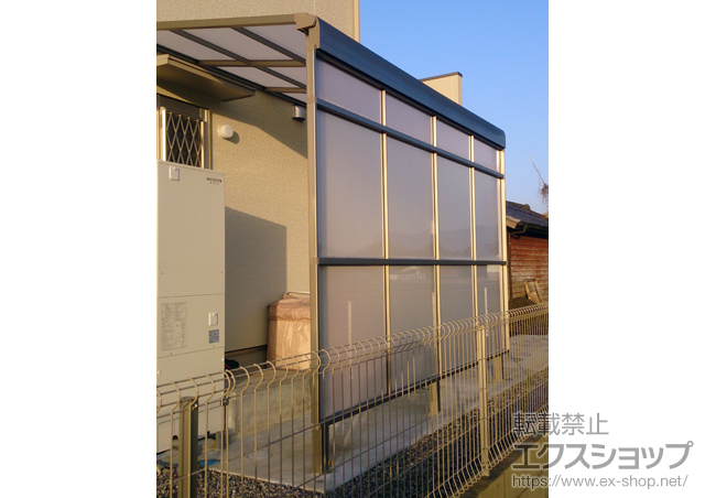 宮崎県児湯郡川南町ののストックヤード サンクストックヤード F型 パネルタイプ スクリーン仕様  積雪〜20cm対応 施工例