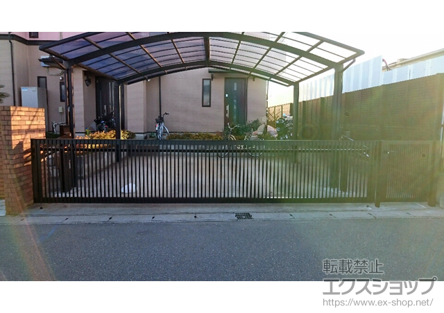 千葉県船橋市ののカーゲート ワイドオーバードアS2型 電動式 施工例