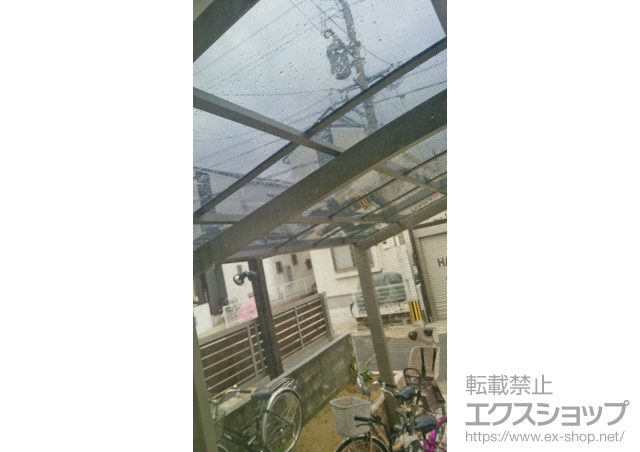 福岡県福岡市のLIXIL リクシル（トステム）のカーポート カーブポートシグマIII 積雪〜20cm対応 施工例