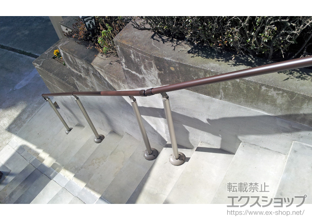 千葉県佐倉市のの手すり パルトナーUDフェンス1型 笠木のみ 自立タイプ 施工例