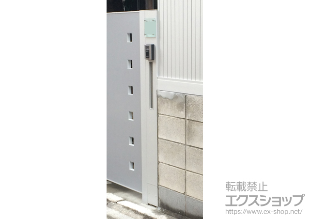 東京都足立区のの機能門柱・ポスト ファンクションユニット ウィルモダンスリム 施工例