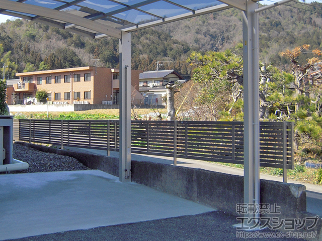 岐阜県岐阜市ののフェンス・柵 ライシスフェンス3型 フリーポールタイプ 施工例