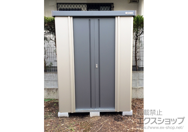 宮城県仙台市のの物置・屋外倉庫 エスケーセブン SK7-35 一般型（SK7-35）＋棚板棚柱セット 施工例