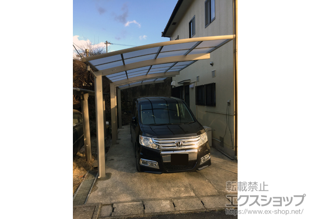 愛知県瀬戸市ののカーポート プレシオスポート 縦連棟 積雪〜20cm対応 施工例