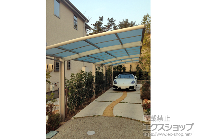 静岡県浜松市ののカーポート レイナポートグラン 縦連棟　積雪〜20cm対応 施工例