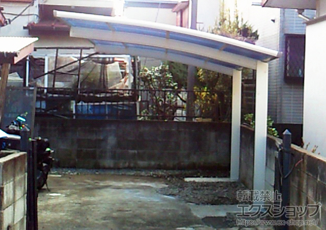 神奈川県横浜市ののカーポート プレシオスポート 積雪〜20cm対応 施工例