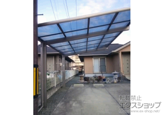 三重県伊賀市のLIXIL リクシル（トステム）のカーポート レークポートシグマIII 積雪〜20cm対応 施工例