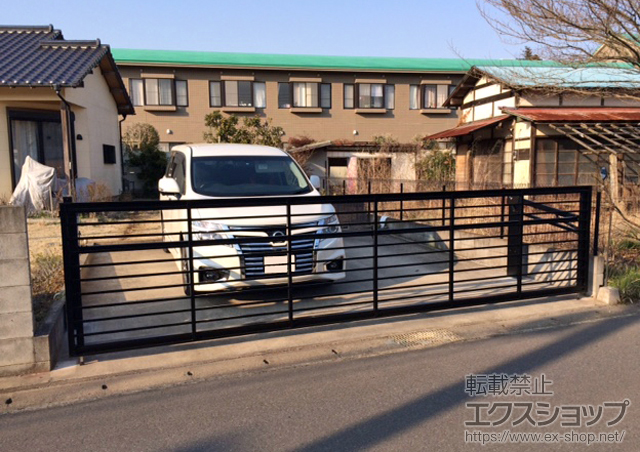 千葉県千葉市ののカーゲート ワイドオーバードアS1型 電動式 施工例