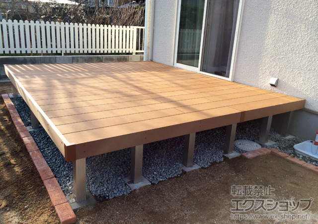 岡山県岡山市ののウッドデッキ リウッドデッキ 200 施工例