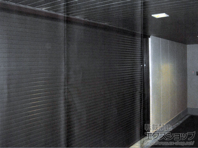 東京都立川市のLIXIL リクシル（トステム）のガレージシャッター ガレージシャッタークワトロ 電動式 内部付タイプ ※外部停電時開閉機構 施工例