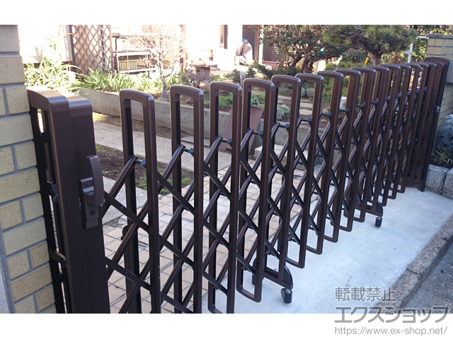 千葉県八千代市ののカーゲート レイオス1型 ノンレール 片開き 34S 施工例