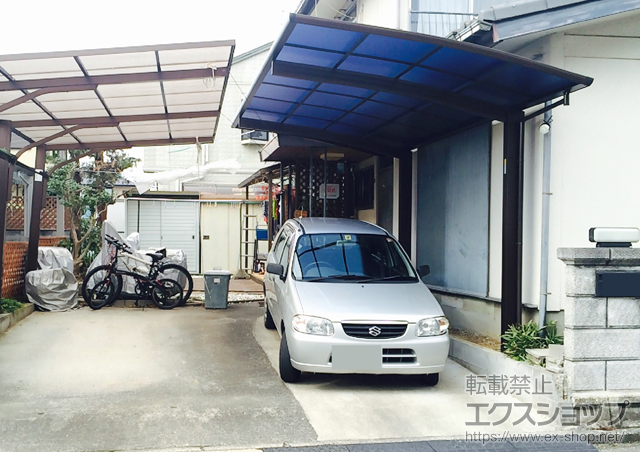 奈良県橿原市ののカーポート プレシオスポート 積雪〜20cm対応 施工例