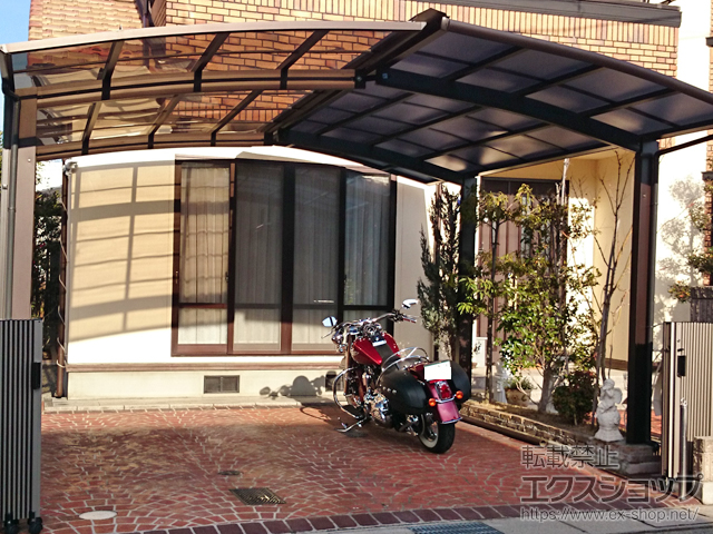 山梨県中巨摩郡昭和町ののカーポート レイナポートグラン　積雪〜20cm対応 施工例