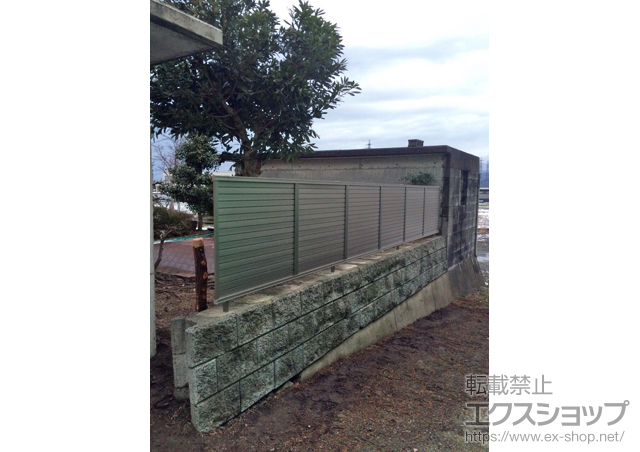 福井県敦賀市のの門扉 プレスタフェンス5型 フリーポールタイプ 施工例