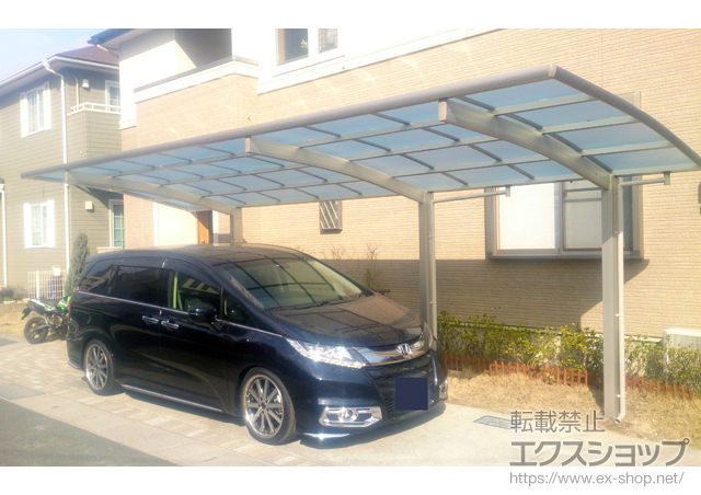 福岡県北九州市ののカーポート レイナポートグラン 延長　積雪〜20cm対応 施工例