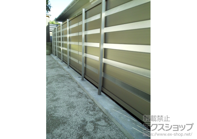 福岡県福岡市ののフェンス・柵 ジオーナフェンス YP型 フリーポールタイプ 施工例