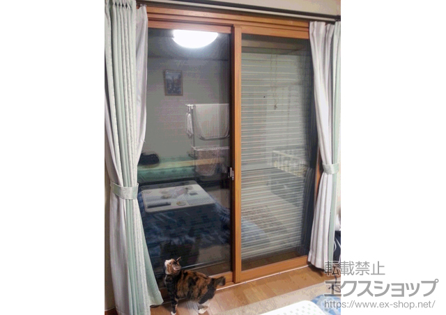 奈良県奈良市のの二重窓（内窓） インプラス(ダストバリア)引き違い窓2枚建て 施工例