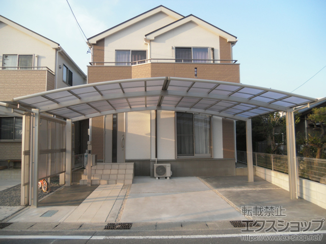 三重県いなべ市ののカーポート レイナトリプルポートグラン　積雪〜20cm対応 施工例