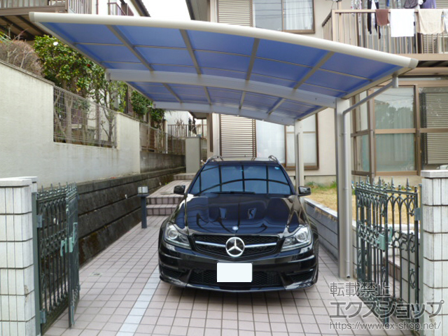 東京都町田市ののカーポート レイナポートグラン　積雪〜20cm対応＋着脱式サポート 施工例