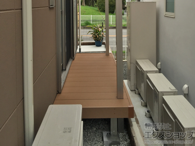 大阪府堺市ののウッドデッキ リウッドデッキ 200 施工例