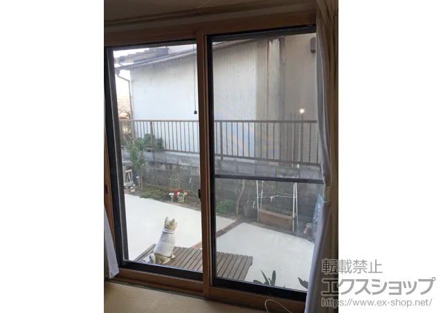 千葉県千葉市のの内窓（二重窓・二重サッシ） インプラス(ダストバリア)引き違い窓2枚建て 施工例