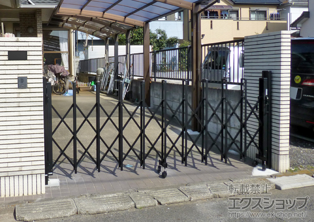 埼玉県八潮市ののカーゲート トリップゲート RB型 ノンレール 片開き 30S 施工例