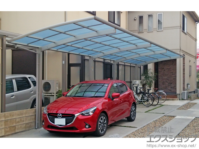 兵庫県明石市ののカーポート レイナポートグラン 縦連棟　積雪〜20cm対応 施工例