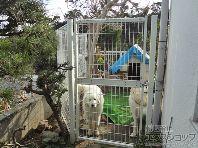 兵庫県宝塚市のの門扉 ハイグリッド門扉N8型 片開き　柱使用 施工例