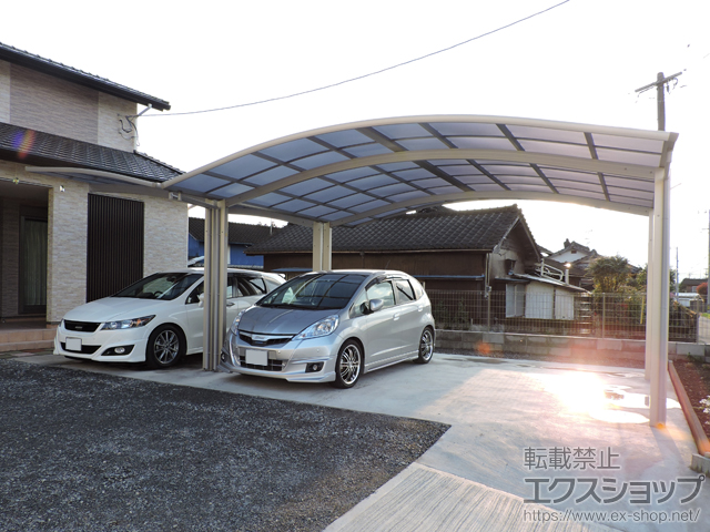 熊本県球磨郡多良木町ののカーポート プレシオスポート ワイド 積雪〜20cm対応 施工例