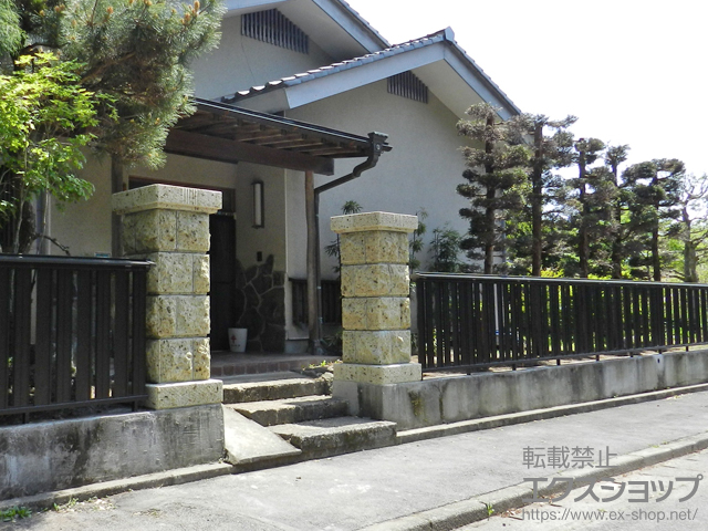 栃木県日光市ののフェンス・柵 ニューアイシャノン1型 フリー支柱タイプ 施工例