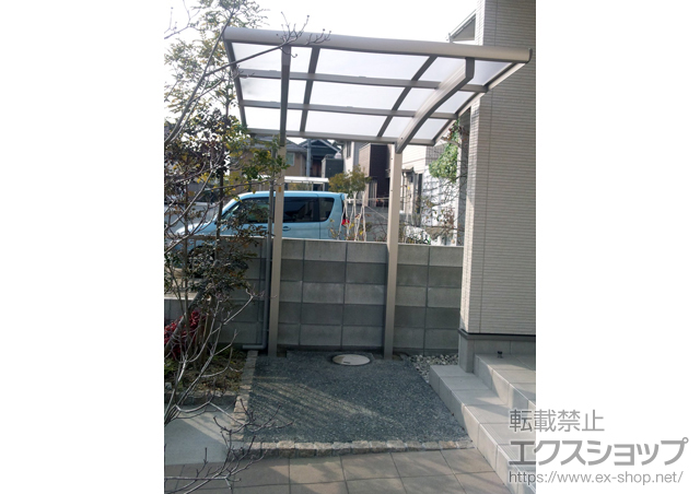 岡山県総社市ののサイクルポート・駐輪場 レイナポートグランミニ 積雪〜20cm対応 施工例