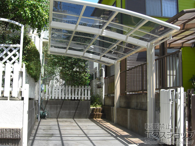 千葉県鎌ケ谷市ののカーポート レイナポートグラン　積雪〜20cm対応 施工例