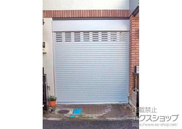 神奈川県川崎市ののガレージシャッター プラテアII 電動式 施工例