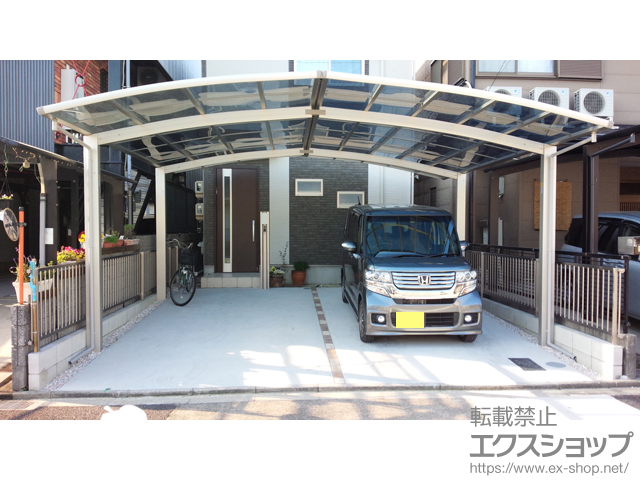 愛知県名古屋市ののカーポート レイナポートグラン M合掌　積雪〜20cm対応 施工例