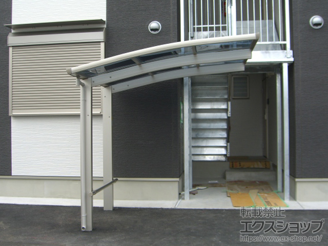 熊本県水俣市ののサイクルポート・駐輪場 プレシオスポート ミニ 積雪〜20cm対応 施工例