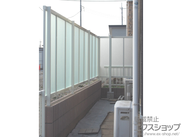 埼玉県八潮市ののフェンス・柵 ライシスフェンスP型 フリーポールタイプ 施工例