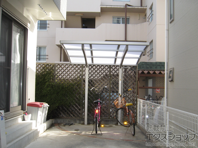 大阪府池田市ののサイクルポート・駐輪場 プレシオスポート ミニ 積雪〜20cm対応 施工例