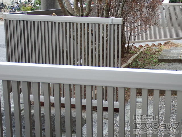 千葉県四街道市ののフェンス・柵 ライシスフェンス2型 フリーポールタイプ 施工例
