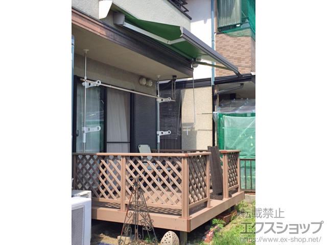 栃木県宇都宮市のLIXIL リクシル（トステム）のウッドデッキ レストステージ 幕板納まり 施工例