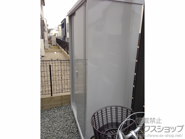 兵庫県神戸市のの物置・屋外倉庫 シンプリー 一般型 1320×610×1903(MJN-136EP FS) 施工例