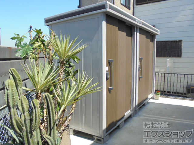 神奈川県川崎市のの物置・屋外倉庫 エルモ 一般型 1870×2220×2117(LMD-1822 DW) 施工例