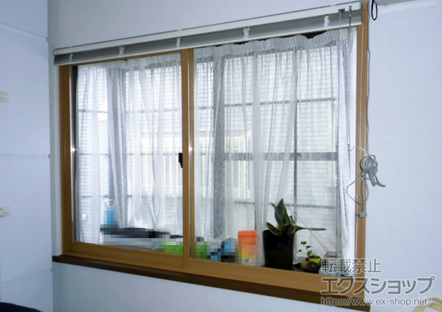 茨城県ひたちなか市のの二重窓（内窓） プラマードU引違い窓2枚建て 施工例