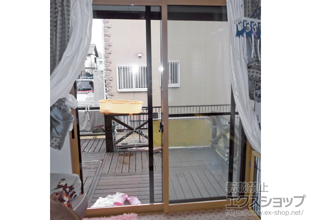 茨城県ひたちなか市のの二重窓（内窓） プラマードU引違い窓2枚建て 施工例