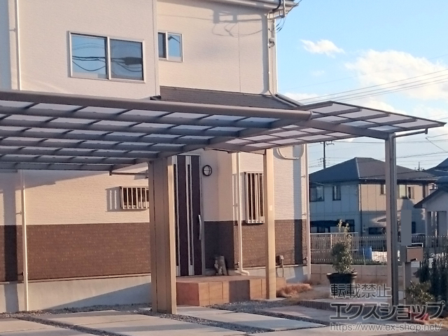 栃木県小山市ののカーポート アーキフィット 積雪〜20cm対応 施工例