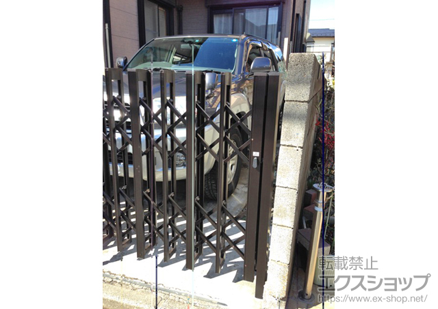 東京都世田谷区ののカーゲート アルシャインII HW型Aタイプ ノンレール 片開き 360S 施工例