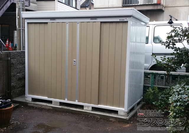 神奈川県横浜市のの物置・屋外倉庫 ネクスタ 一般型(NXN-36S) 施工例