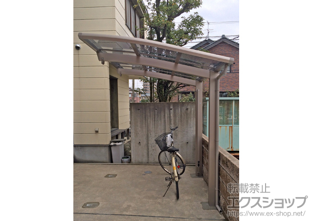 福井県福井市のLIXIL リクシル(新日軽)のサイクルポート・駐輪場 ファインポートII R ミニ 積雪〜20cm対応 施工例