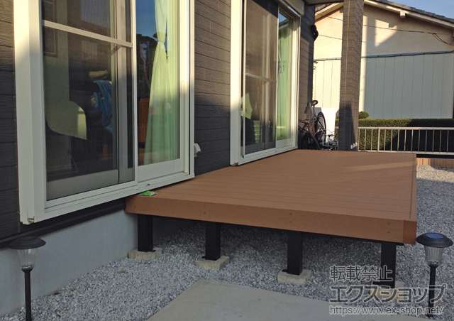 埼玉県深谷市ののウッドデッキ リウッドデッキ 200 施工例