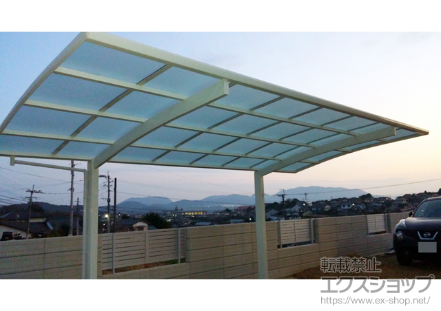 長崎県諫早市ののカーポート レイナポートグラン　積雪〜20cm対応 施工例